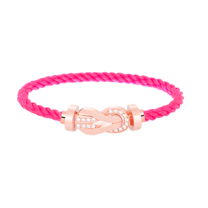 [Glimmer]CHANCE LARGE 8 FIGURE BUCKLE HALF DIAMOND BRACELET Glimmer GOLD