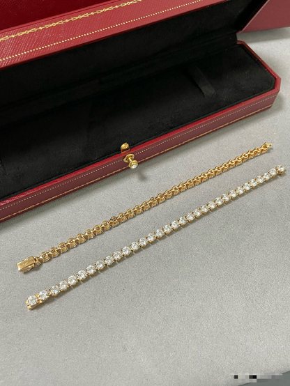 [Glimmer jewelrys]ダイヤモンド フルセット テニスブレスレット