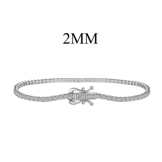 [Glimmer Jewelry]輝くカラフルなラウンドカットパーティーブレスレット