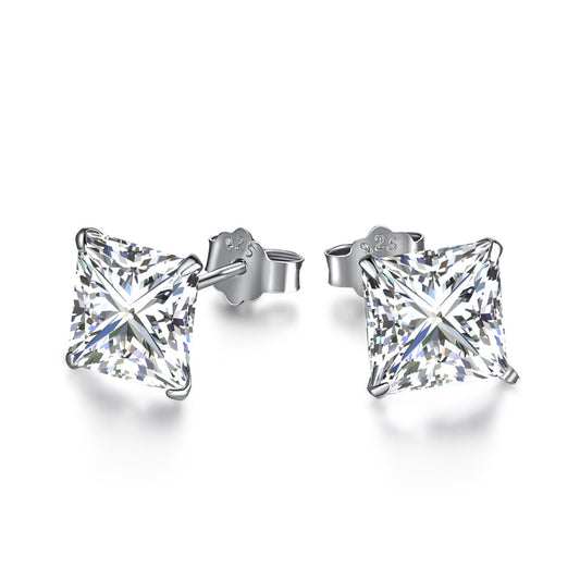 [Glimmer Jewelry]装飾的なスクエア型イヤリング