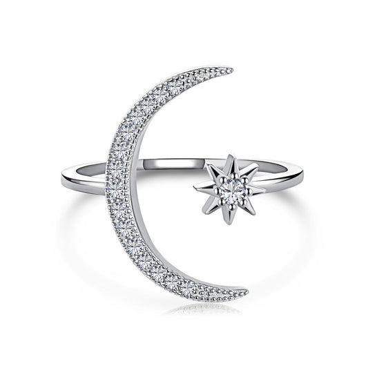 [Glimmer Jewelry]エタニティ ムーン＆スターリング
