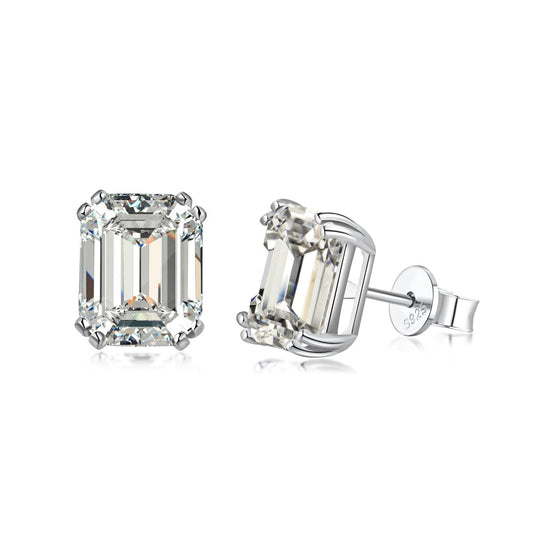 [Glimmer Jewelry]まばゆい輝きを放つスクエアピアス