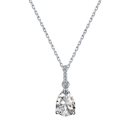 [Glimmer Jewelry]Delicate Water Drop Shape Fashion Necklace