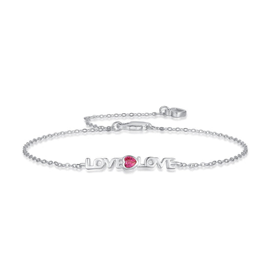 [Glimmer Jewelry]ロマンチックなハート型カップルブレスレット