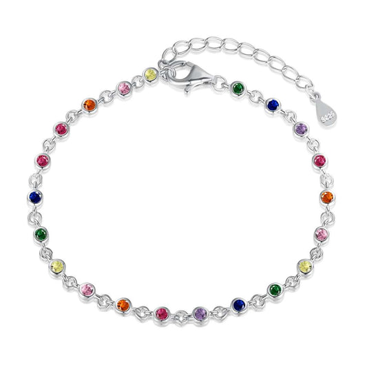 [Glimmer Jewelry]カラフルビーズ配列ブレスレット