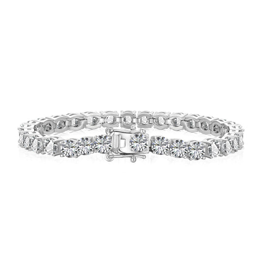 [Glimmer Jewelry]ゴージャススパークリングラウンドカットウェディングブレスレット