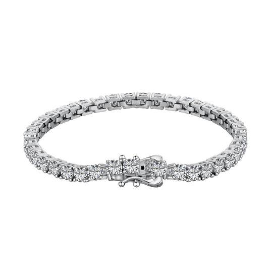 [Glimmer Jewelry]豪華なオーネイトラウンドカットテニスブレスレット
