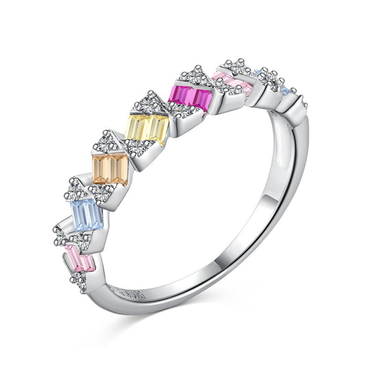 [Glimmer Jewelry]煌めくジュエリー エメラルドカット エレガントリング