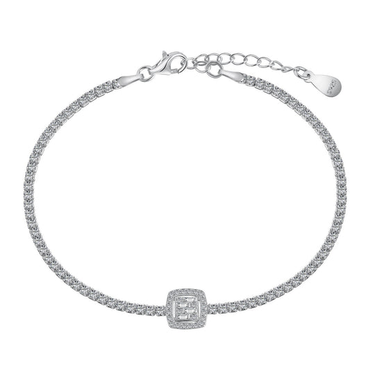 [Glimmer Jewelry]ゴージャスな輝き スクエア型バンケットブレスレット