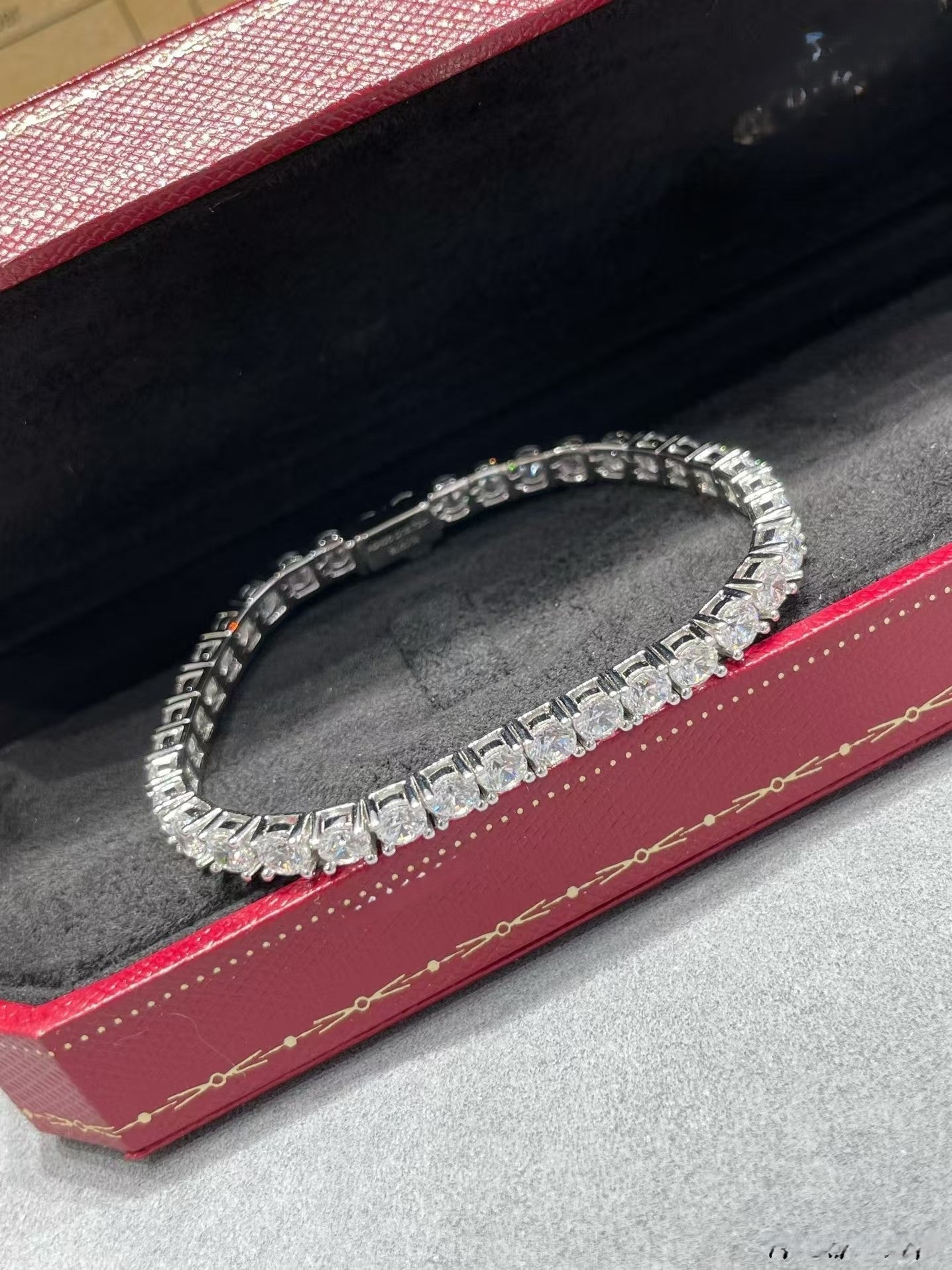 [Glimmer jewelrys]ダイヤモンド フルセット テニスブレスレット