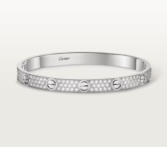 [Glimmer]NEW-LOVE-6.1MM幅ダイヤモンドスタッズブレスレット