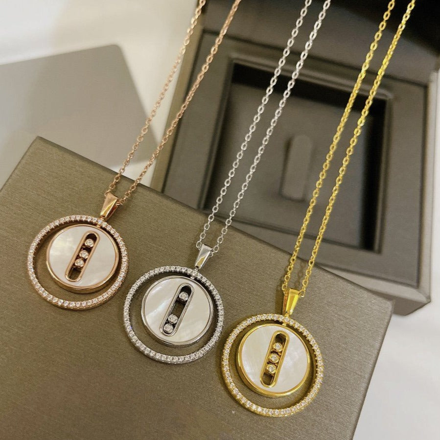 [Glimmer]デモ MOVE MM NACRE BLANCHE DIAMOND NECKLACE