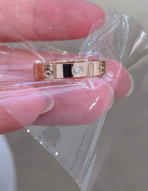 [グリマー]ラブリング 4MM 1ダイヤモンド