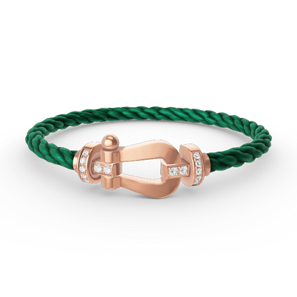 [Glimmer]FORCE LARGE HORSESHOE HALF DIAMOND BRACELET Glimmer GOLD
