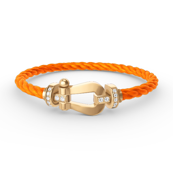 [Glimmer]FORCE LARGE HORSESHOE HALF DIAMOND BRACELET GOLD