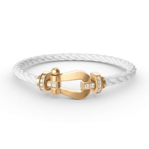 [Glimmer]FORCE LARGE HORSESHOE HALF DIAMOND BRACELET GOLD